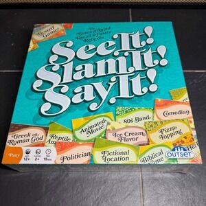 Outset Media See It Slam It Say It Party Board Game New Sealed Ages 12+